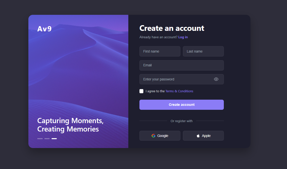 Signup Page